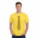 Bellatio Decorations T-shirt met stropdas print goud - heren - geel - shirts - glitter - glamour - VIP XXL