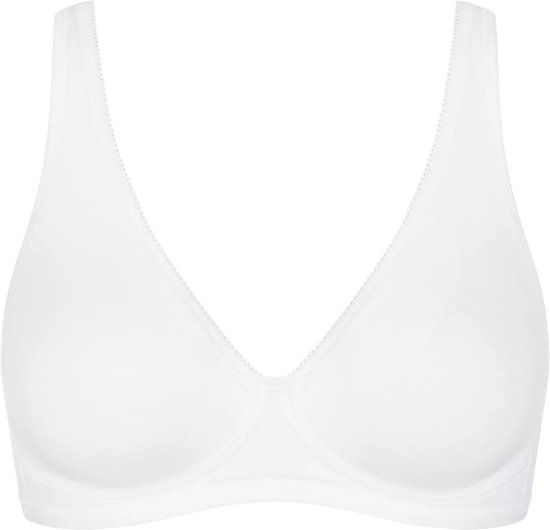 Sloggi Basic + Soft BH - niet voorgevormde Bh zonder beugel - Brede band - 85C - Wit