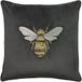 Paoletti Hortus Kussenhoes, houtskool, 50 x 50 cm