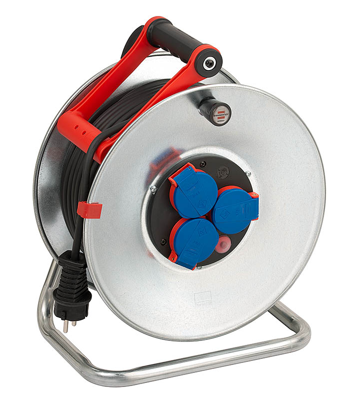 Brennenstuhl 1198590 - Stekkerdoos - 50 m - Blauw, Rood - IP44