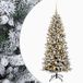 vidaXL Kunstkerstboom met kerstbal 120 cm 150 LED's Warmwit PVC en PE