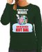 Bellatio Decorations Shoppartners Bv Kut Kerstbal sweater / foute Kersttrui Ik vroeg om een mobiel krijg ik deze kut bal groen - dames - Kerstkleding / Christmas XXL