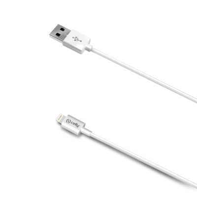 Celly Cavi Utility - USB naar Lightning kabel - Wit