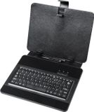 Quer - Universele Tablet Hoes - Zwart - Met Toetsenbord en Standaard