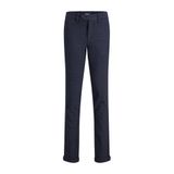 JACK & JONES JUNIOR Geruite Slim Fit Broek - JPSTMARCO JJCONNOR - Donkerblauw