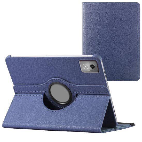 imoshion Tablet Hoes - Geschikt voor Lenovo Idea Tab - 360° Draaibare Bookcase - Donkerblauw
