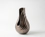 Vase Helixa B17 x T18 x H31 cm Aluminium Moka Bronze moulé