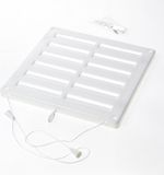 Weckx Schuifrooster met trekkoord kunststof wit afsluitbaar 20 x 20cm 704