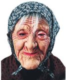 partychimp Befana mask with headpiece