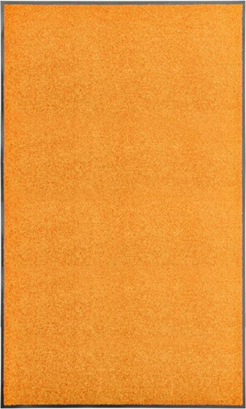 vidaXL Deurmat wasbaar 90x150 cm oranje