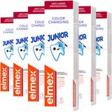 Elmex Tandpasta Junior (6-12 Jaar) Colour Changing - 6 x 75 ml - Voordeelverpakking