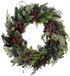 Mica Decorations Bodi Couronne de Noël avec Pommes de Pin - H13 x Ø50 cm - Bordeaux