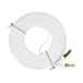 PNI Platte netwerkkabel S/STP CAT7 U7075W, 2 x RJ45, 4 paar draden, 32AWG, koper, 10 Gbps, 600 MHz, 7,5 m, wit