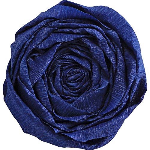 Clairefontaine 903063C verpakking met 10 vellen crêpepapier, 2,5 x 0,5 m, ideaal voor creatieve hobby's, 1 verpakking, marineblauw