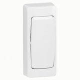 Legrand 086084E schakelaar met drukknop, smal, 2300 W, 230 V, 10 A, wit
