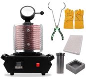 Four à métaux précieux et argent - Machine de coulée de bijoux - Capacité de fusion de 3 kg - 1400 W - 1100 °C - Durée de fusion de 40 à 48 minutes - Rouge, set 220V