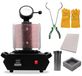 Four à métaux précieux et argent - Machine de coulée de bijoux - Capacité de fusion de 3 kg - 1400 W - 1100 °C - Durée de fusion de 40 à 48 minutes - Rouge, set 220V