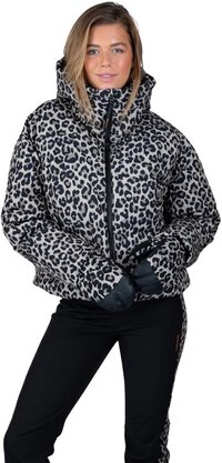 Brunotti Fiaskia-Print Dames Ski Jas | Wild Thing Fungi - Beige - L - 2025