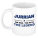 Bellatio Decorations Jurrian naam cadeau mok - man myth legend - koffiemok - 300 ml