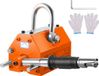 VEVOR Hefmagneet Kraanmagneet (600 kg Laadvermogen, 1500 kg Trekkracht, -40 tot 80 ℃), 12 Stuks Magneten Handbediende Vorkhefmagneet Lifter Magneetheffer Geel Neodymium Hefmagneetgereedschap