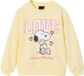 SNOOPY Sweater meisje Snoopy pastelgeel