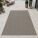 Carpetia Modern tapijt, taupe kleur, gevlochten structuur, geschikt voor binnen en buiten, afmetingen: 200 x 290 cm