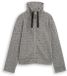 Tom Tailor - Sweatjacke mit Stehkragen - Größe XXL - schwarz weiß Argyle-Struktur