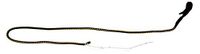 Dingo Gear Zweep End, monteerbaar met Zweep en Stick 50 cm, Afneembare Tip, Geel zweep einde 80 cm, Yellow, Black And Red