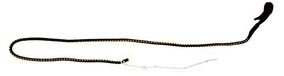 Dingo Gear Zweep End, monteerbaar met Zweep en Stick 50 cm, Afneembare Tip, Geel zweep einde 80 cm, Yellow, Black And Red