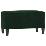 vidaXL Bankje 70x35x41 cm fluweel donkergroen