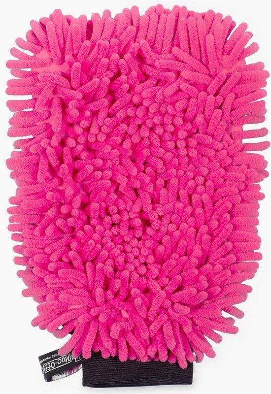 Muc-Off 2-in-1 Microvezel Washandschoen - Roze