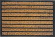 Merkloos Relaxdays Deurmat kokos - strepen - 60x40 cm - antislip