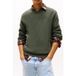 Tommy Hilfiger Slim Essential Sweater Pewter Green Maat: L