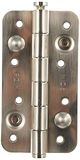 Jdel 3 stuks veiligheidsscharnieren voor deur zonder rand, nikkel, 150 x 80 cm