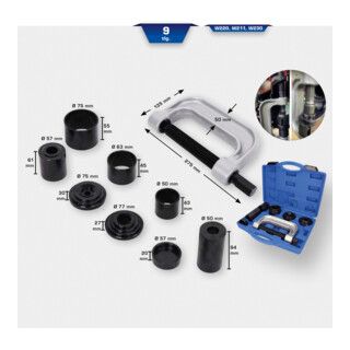 Brilliant Tools 4-in-1 kogeltrekkerset, 9-dlg