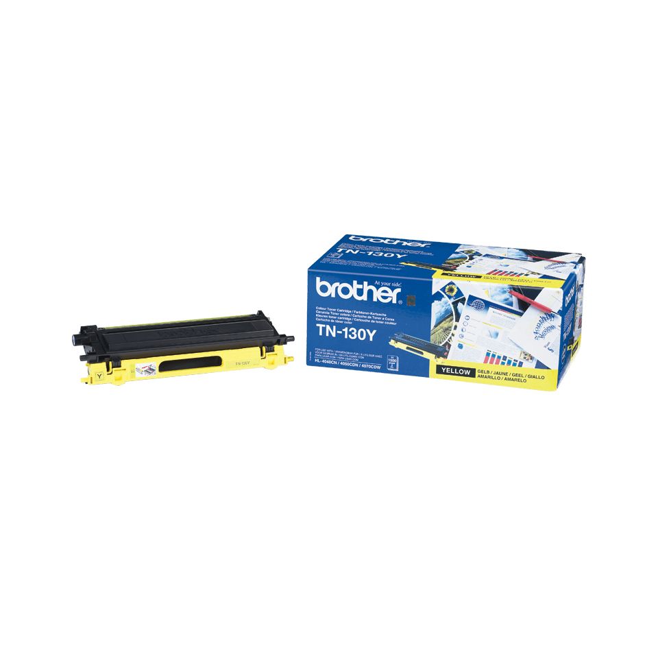 Brother TN-130Y Yellow Toner Cartridge - 1500 Pages