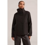 WE Fashion winterjas met wol - bruin