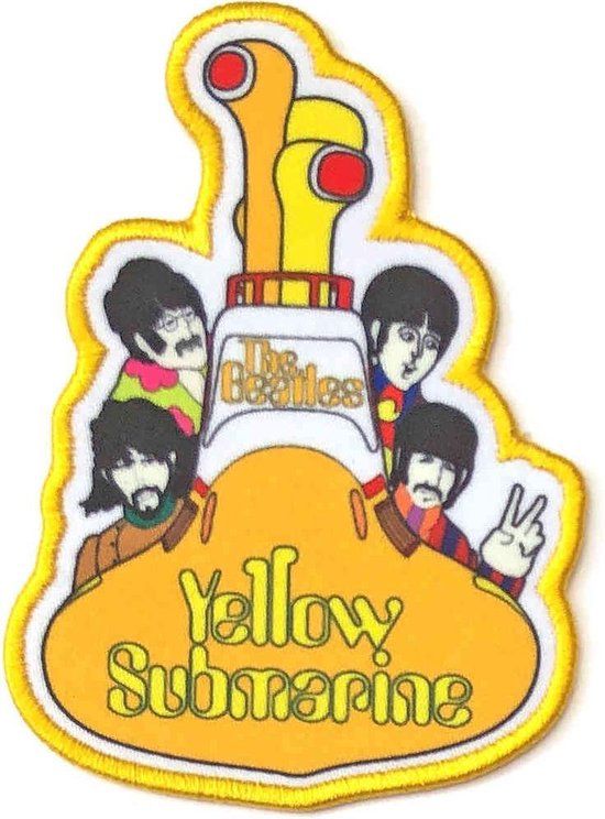 Rock Off The Beatles - Yellow Submarine All Aboard Patch - Multicolours