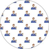 Bonateks Ronde digitaal bedrukte muismat