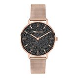 Tamaris Analoog kwartshorloge voor dames, met roestvrijstalen armband TT-0193-MQ, Roségoud