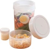 Salade Potten - Maaltijd Containers - Onderweg Eten - Dubbelwandig Ontwerp - 750 ml