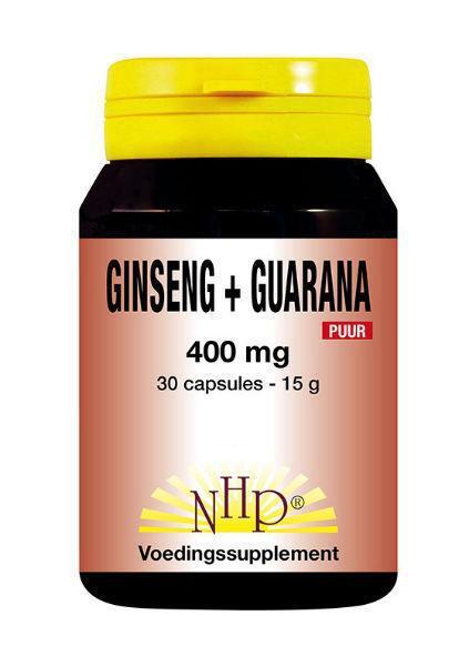 Nhp Ginseng guarana 400 mg puur 30 CA