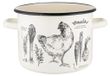 Casserole émaillée simple pour bouillon, 20 cm, 4,8 litres