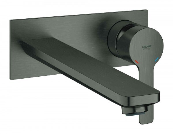 GROHE 3 Gats Wastafelkraan Lineare Brushed Hard Graphite