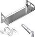 Micro-ondes Étagère - Organisateur de Cuisine - Rangement de Cuisine - Acier Inoxydable Pliable - Jusqu'à 70kg - Argent