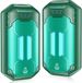 Bol Chauffe-mains, rechargeable, 6000 mAh, réutilisable, 8,5-20 heures de chaleur, adapté pour le ski extérieur, le golf et le camping, femmes et hommes, vert