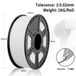 PLA-filament - Filament pour imprimante 3D - Blanc - 1,75 mm - 1 kg - 330 mètres - ±0,02 mm - Compatible technologie FDM