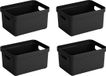 Sunware Boîte de rangement Sigma - 4 pièces - Noir - 5 litres