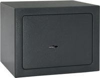 vidaXL Kluisdoos met slot Donkergrijs 23 x 17 x 17 cm Staal