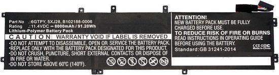 CoreParts Batterij/Accu MBXDE-BA0090 notebook reserve-onderdeel